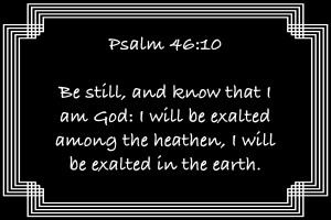 Psalm 46 10 2BW